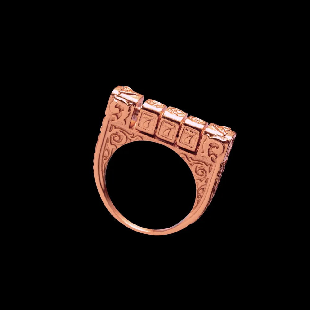 18K RGP Slot Machine Ring | Spin for Luck, Wear Your Fortune ...