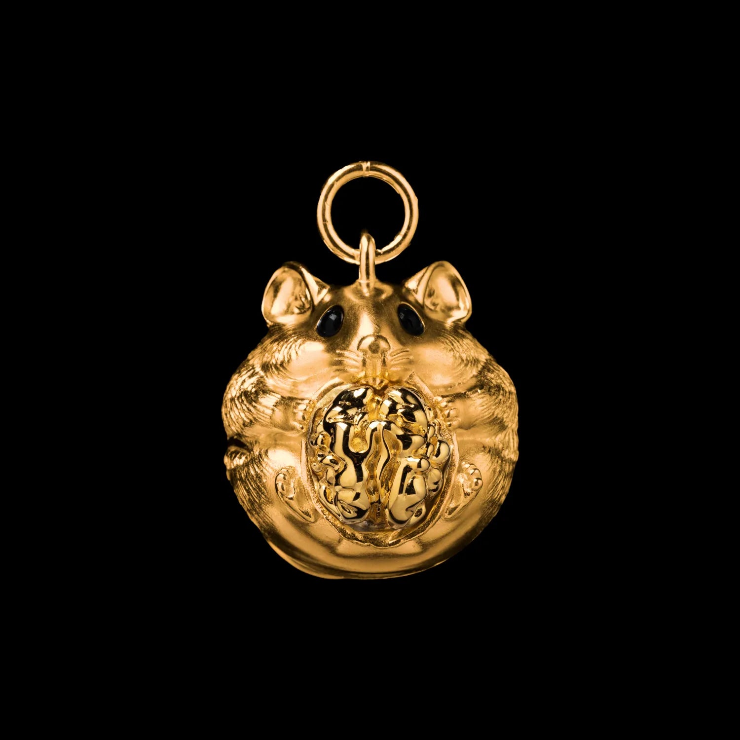 Customized 24K Gold Hamster Bell Details01