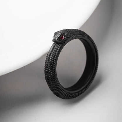 Customized Blackened OuroborosRing 2.0 Details 05