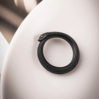 Customized Blackened OuroborosRing 2.0 Details 06