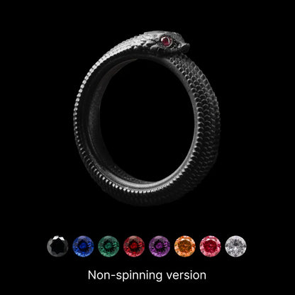 Customized Blackened OuroborosRing 2.0 Details 08