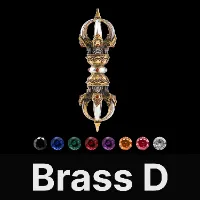 Vajra Pestle Figurine Dark Brass