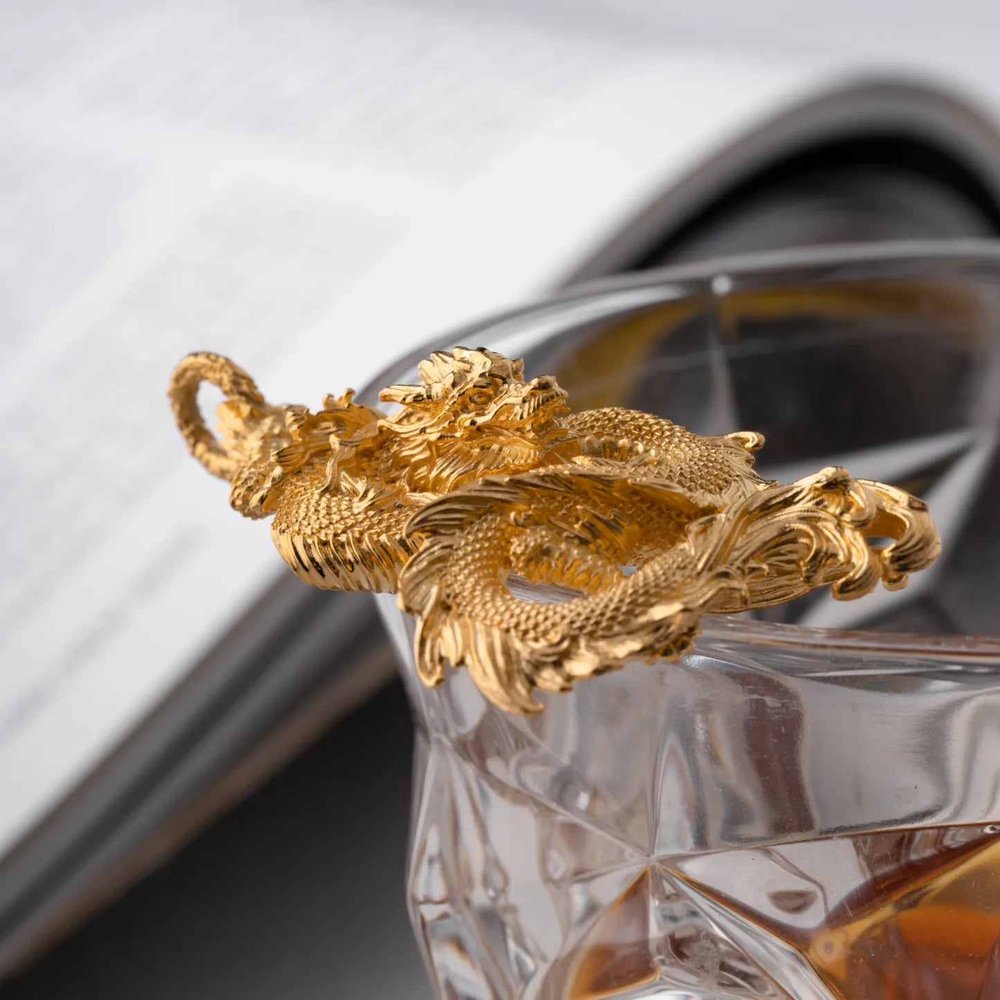 Customized 24K Gold Dragon Pendant Details 07