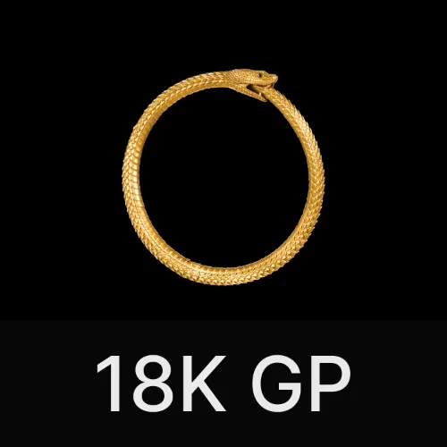 Ouroboros Bracelet Gold Vermeil & Gemstone