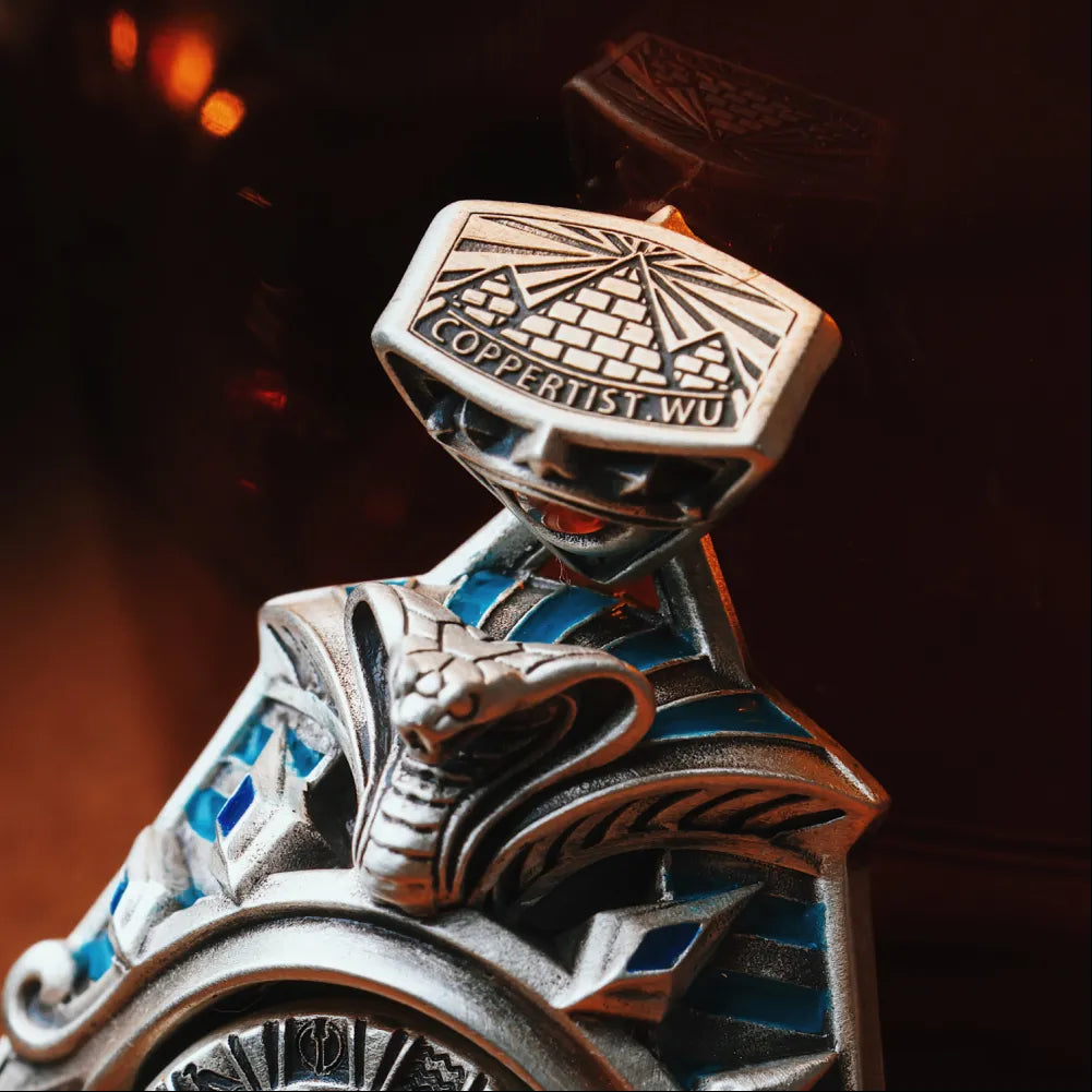 Customized OX.Silver Eye of Horus Spinner Pendant Details 4