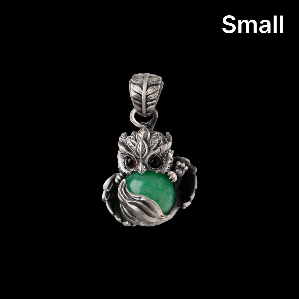 Customized OX.Silver Mini Griffin Pendant Details 01