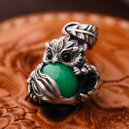 Customized OX.Silver Mini Griffin Pendant Details 04