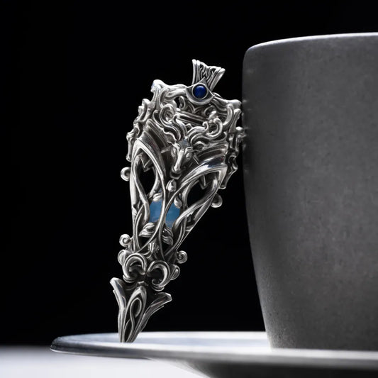 Customized OX.Silver Pendulum Pendant details 02