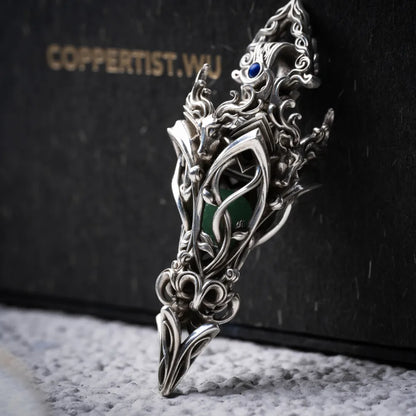 Customized OX.Silver Pendulum Pendant details 04