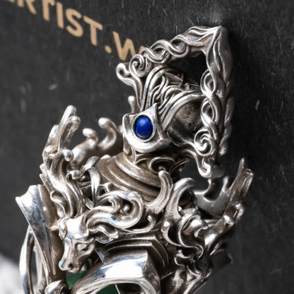 Customized OX.Silver Pendulum Pendant details 05