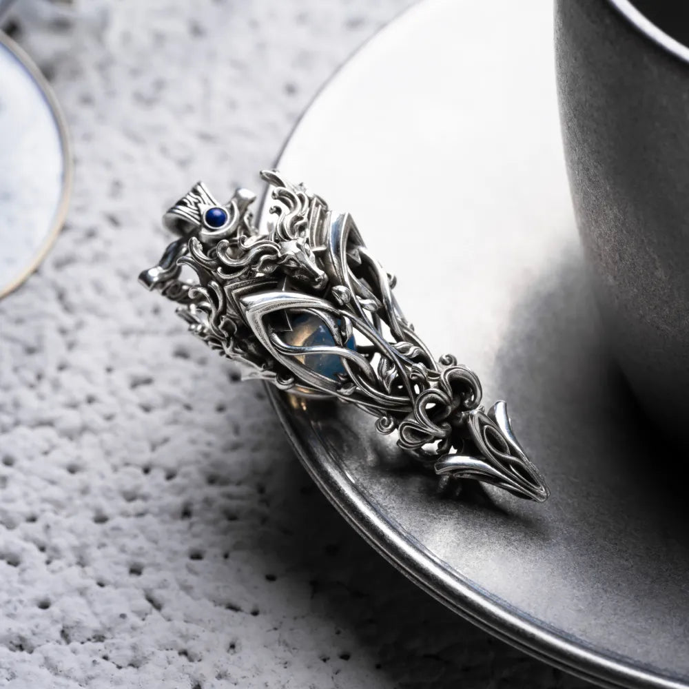 Customized OX.Silver Pendulum Pendant details 07