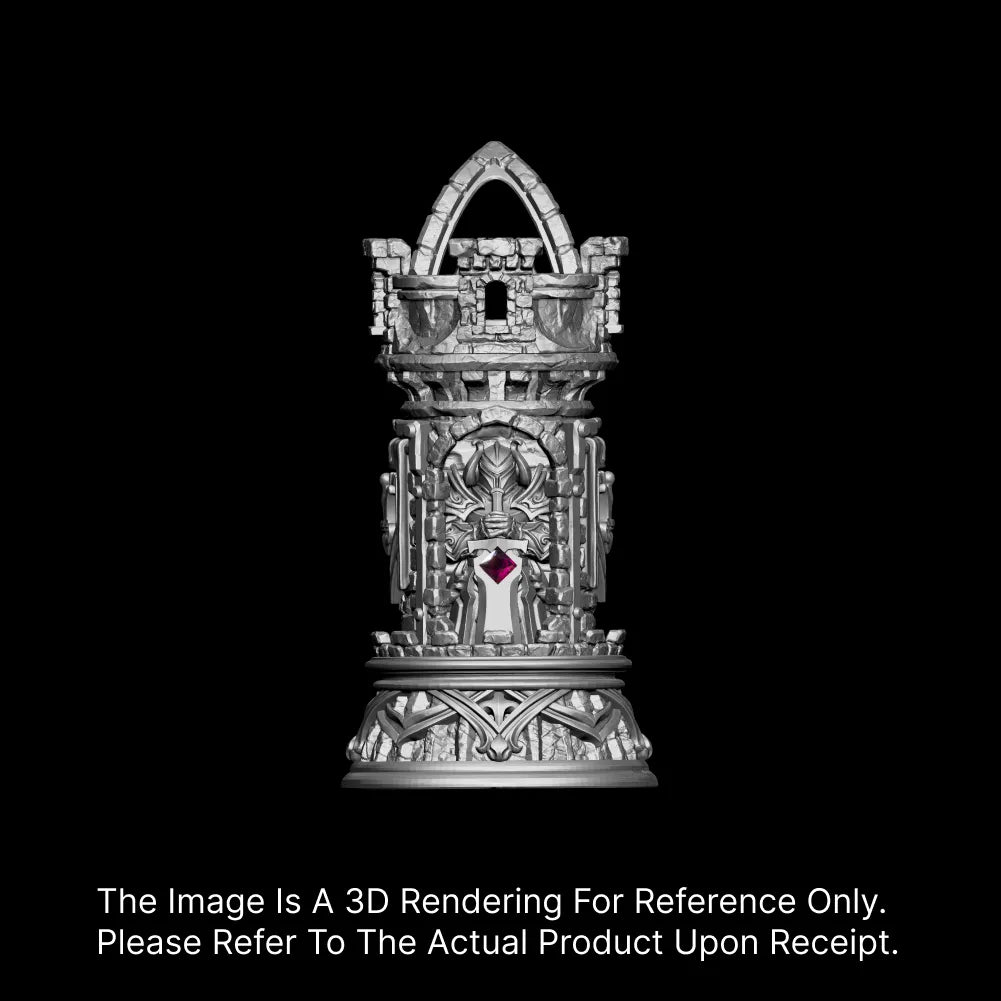 Customized OX.Silver Turning Keep Pendant