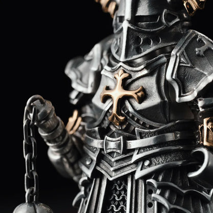 Customized OX.Silver With 18K Gold Crusader Figurine Details03