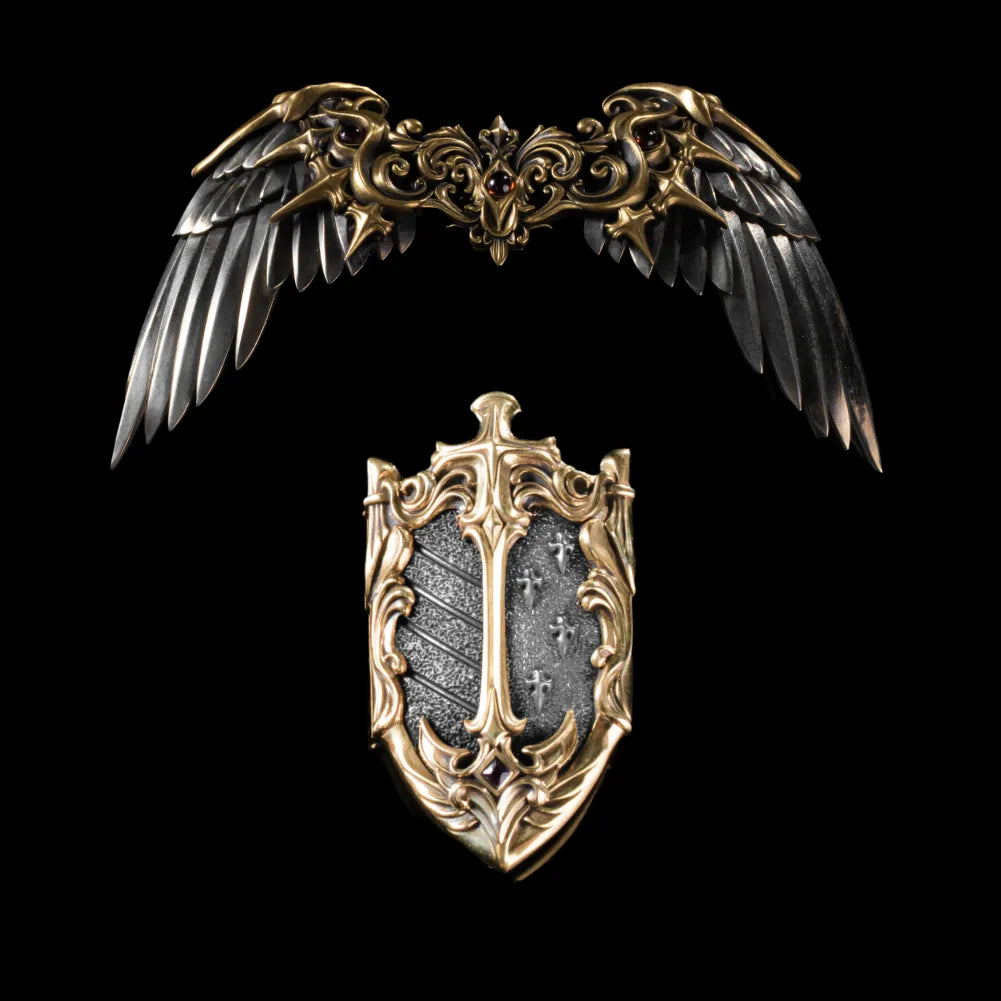 Customized Ox.SIlver With 14K Gold Shield Option 02