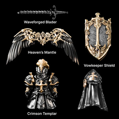 Customized Ox.Silver With 14K Gold Crimson Templar Option Details 03