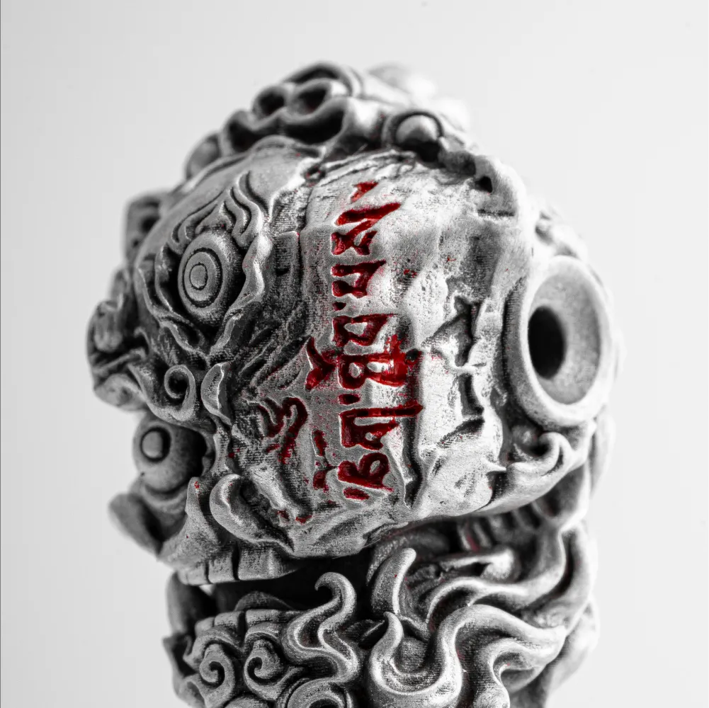 Customized Ox.Silver Citipati Three Way Bead Details 04