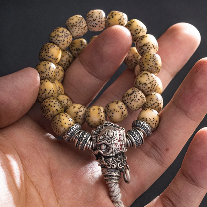 Customized Ox.Silver Citipati Three Way Bead Details 07