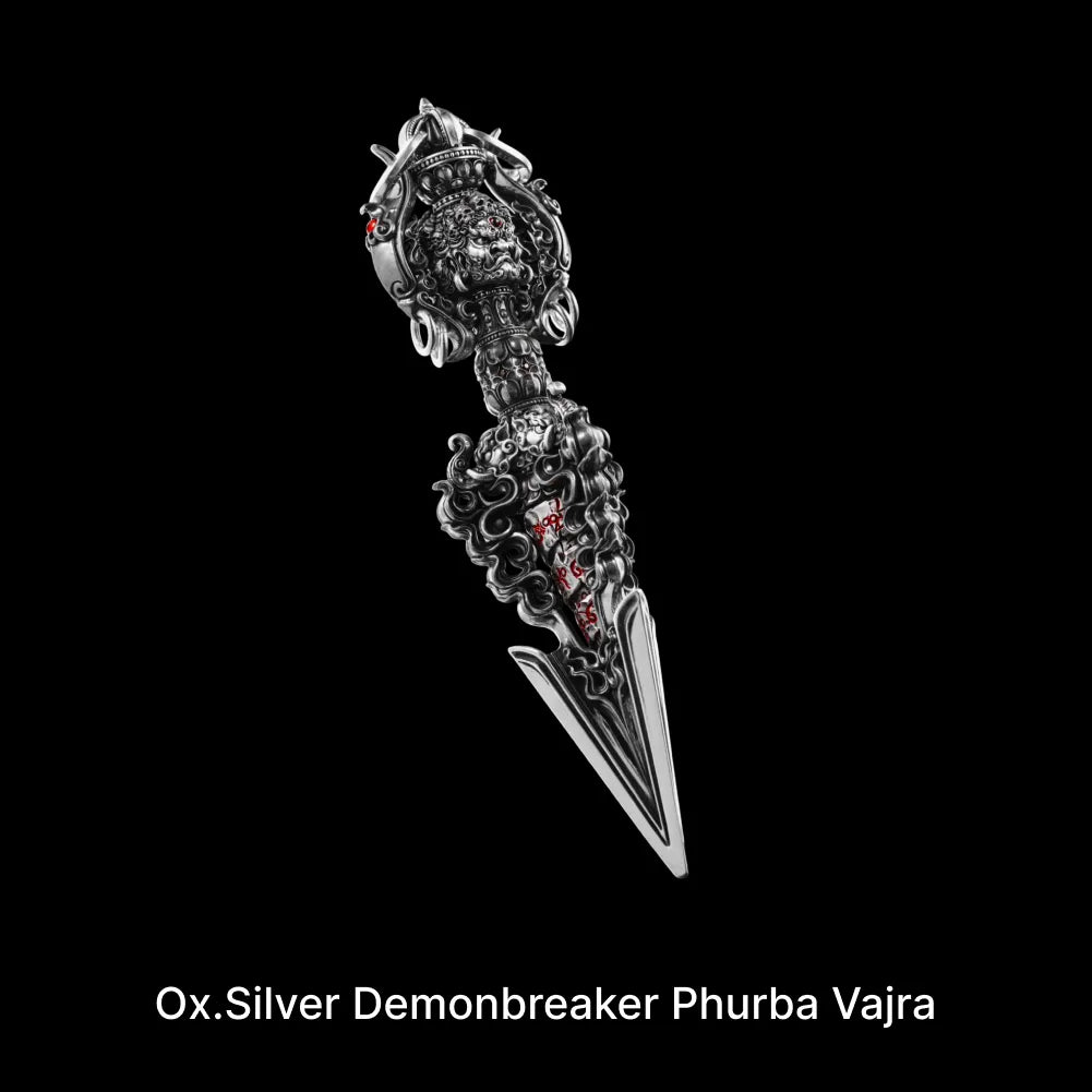 Customized Ox.Silver Demonbreaker Phurba Vajra Details 06