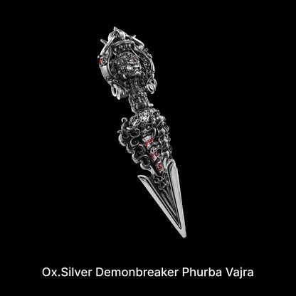 Customized Ox.Silver Demonbreaker Phurba Vajra Details 06