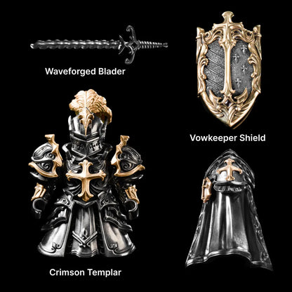 Customized Ox.Silver With 14K Gold Crimson Templar Option Details 02