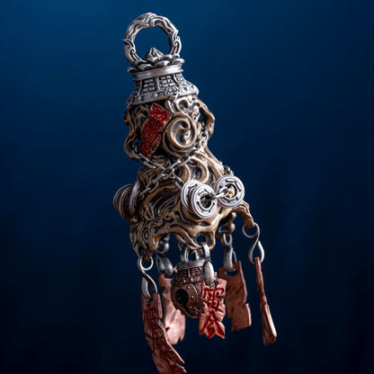 Customized Ox.Silver With Copper Stormroot Dao Bell Details 01