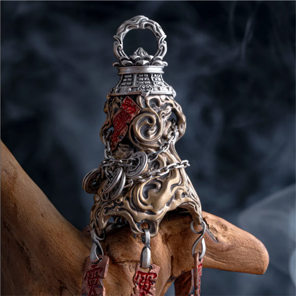 Customized Ox.Silver With Copper Stormroot Dao Bell Details 02