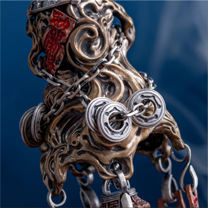 Customized Ox.Silver With Copper Stormroot Dao Bell Details 04