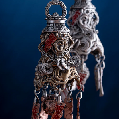 Customized Ox.Silver With Copper Stormroot Dao Bell Details 05