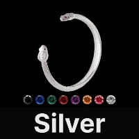 Amphisbaena Bracelet Silver & Gemstone