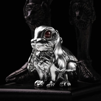 Customized Silver Bunny Bell Details 05