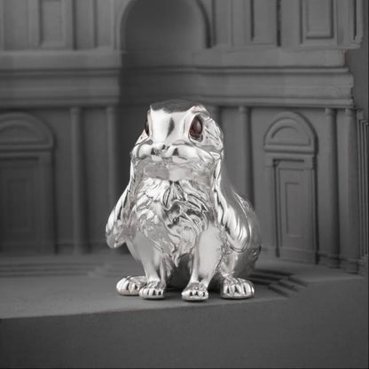 Customized Silver Bunny Bell Details 06