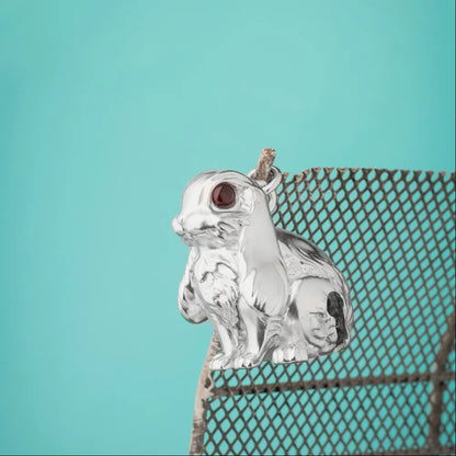 Customized Silver Bunny Bell Details 07