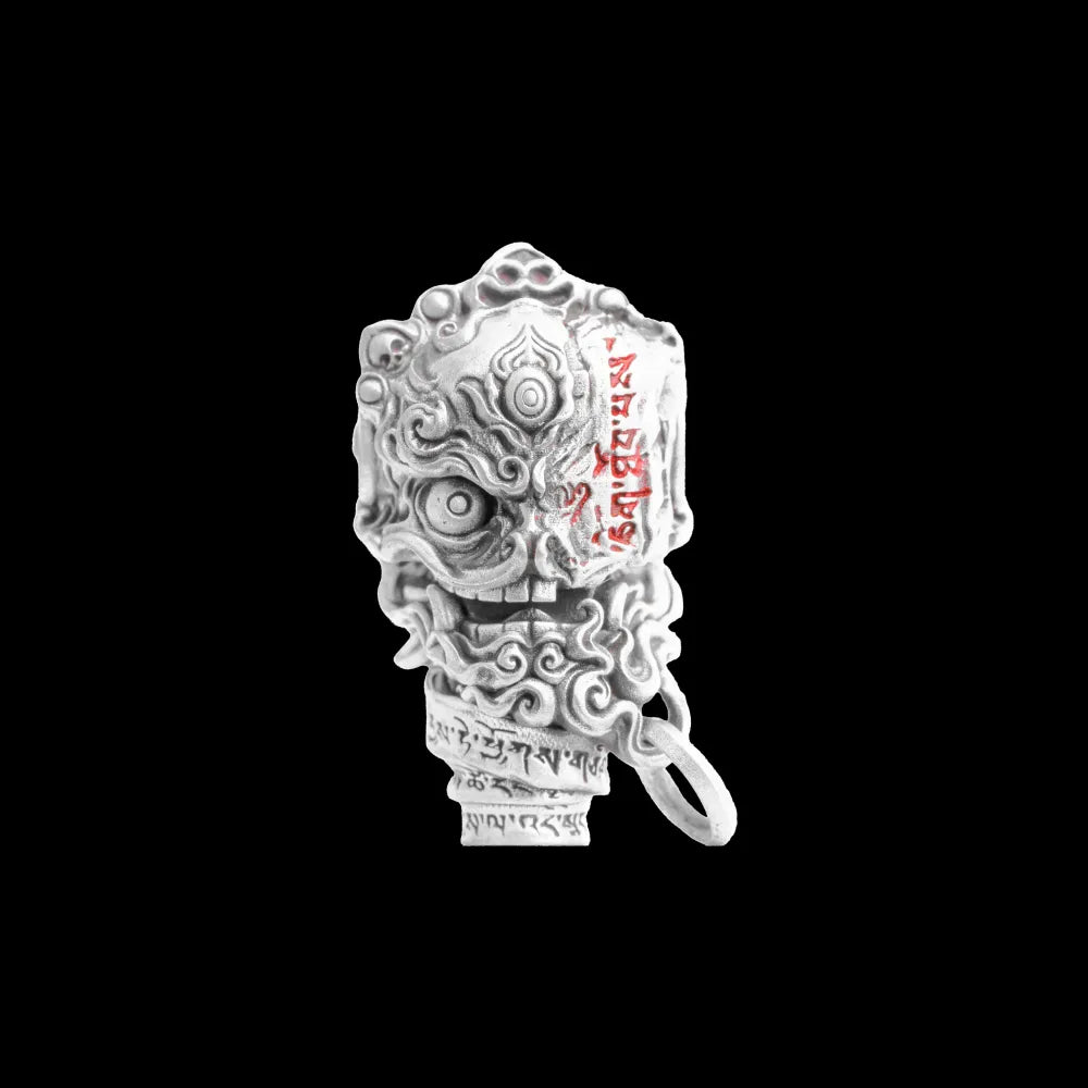 Customized Silver Citipati Three Way Bead Details