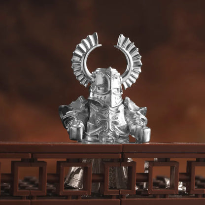 Customized Silver Crusader Figurine Details07