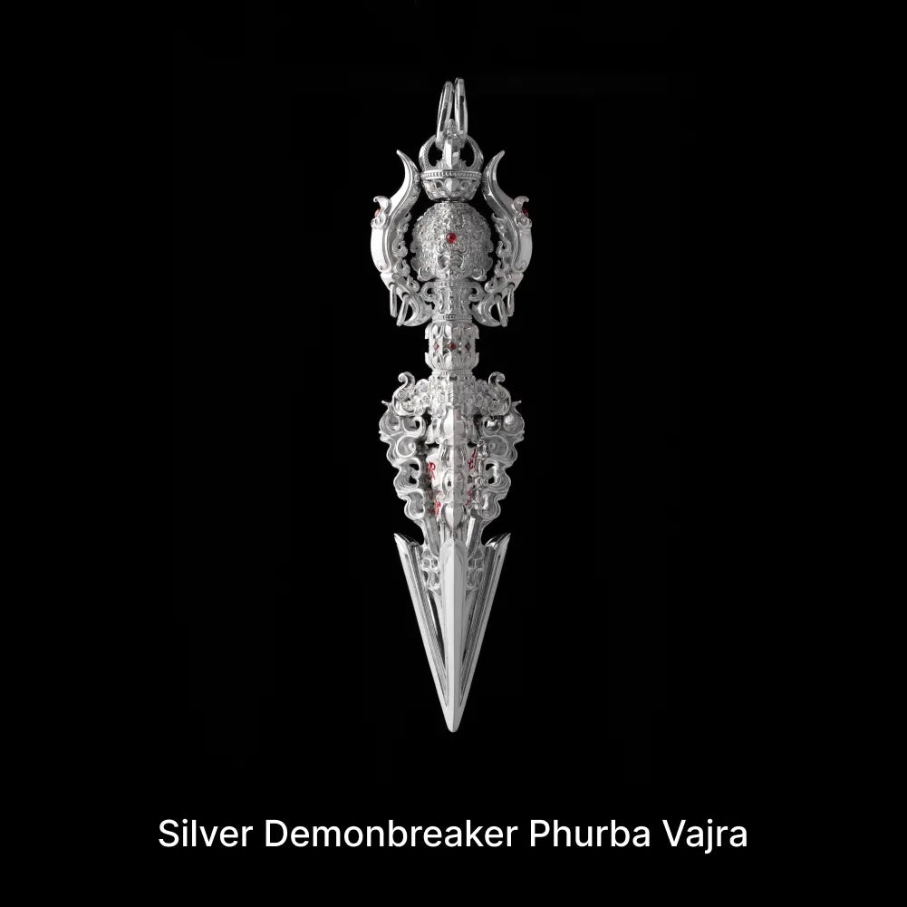 Customized Silver Demonbreaker Phurba Vajra Details 05