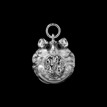 Customized Silver Hamster Bell Details01