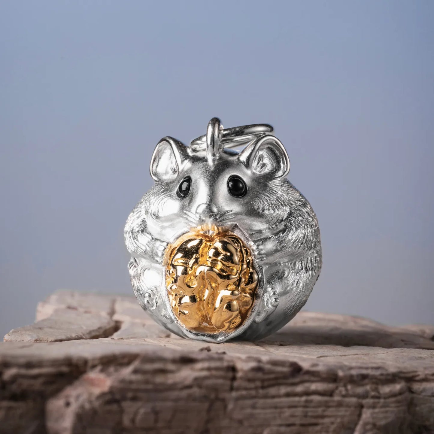 Customized Silver Hamster Bell Details02