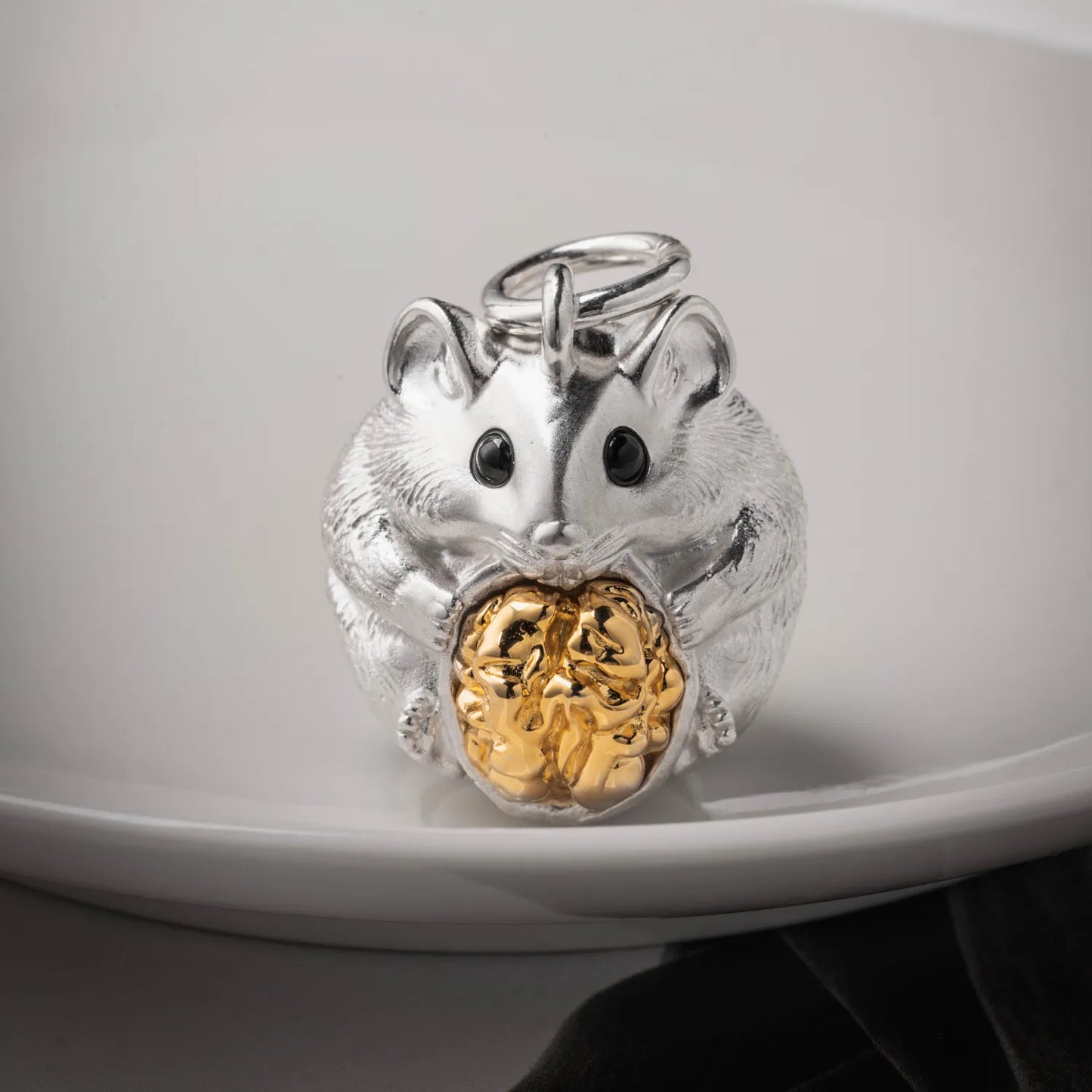 Customized Silver Hamster Bell Details03