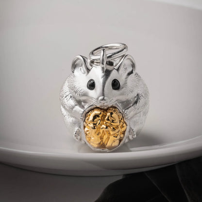 Customized Silver Hamster Bell Details03