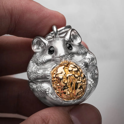 Customized Silver Hamster Bell Details04