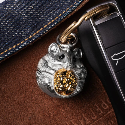 Customized Silver Hamster Bell Details07