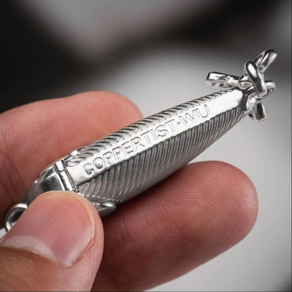 Customized Silver Lure Capsule Pendant Details06