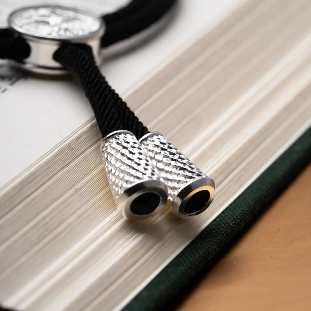 Customized Silver Ouroboros Rope Bracelet Details 08