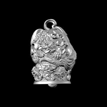 Customized Silver PiXiu Bell Details 01