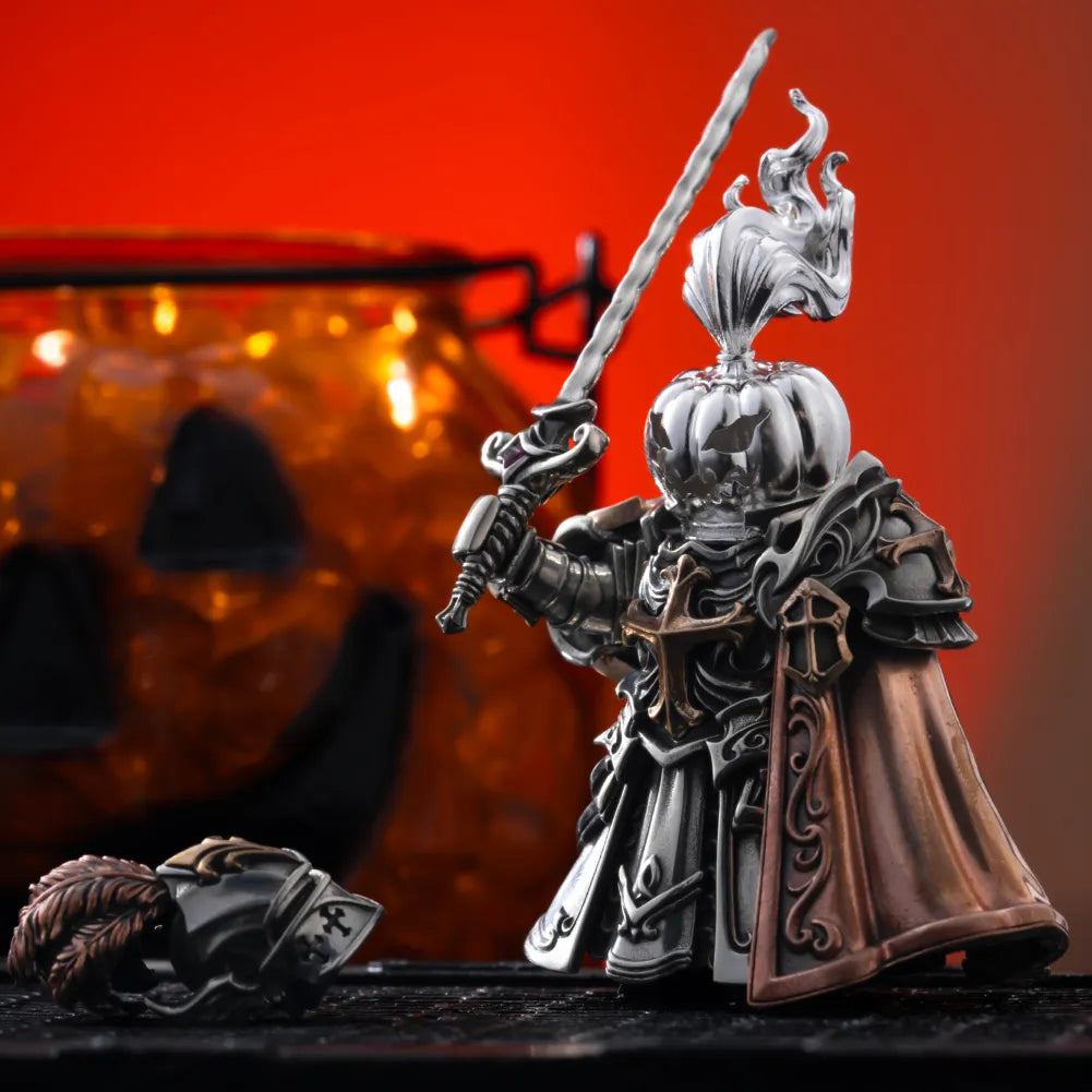 Customized Silver Pumpkin Head Details 02