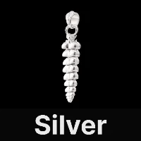 Rattlesnake Tail Pendant Silver