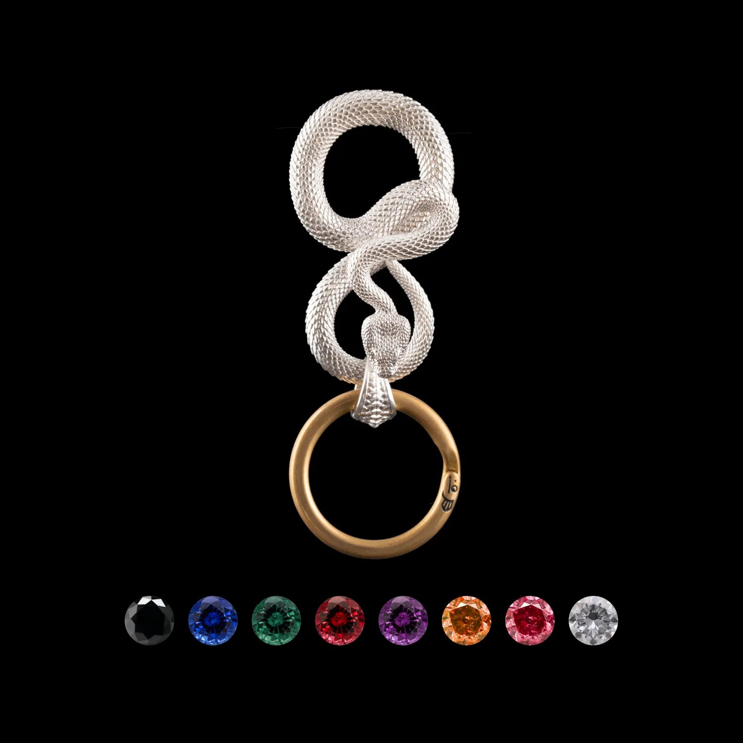 Unique Silver Serpent Snake Keychain | Snake Jewelry – COPPERTIST.WU