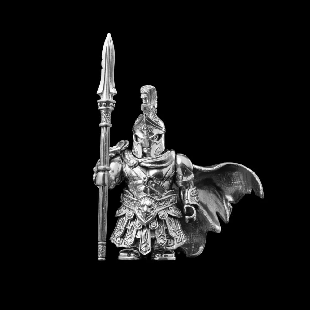 Silver Spartan Commander Artifact – Magnetic Figure – COPPERTIST.WU