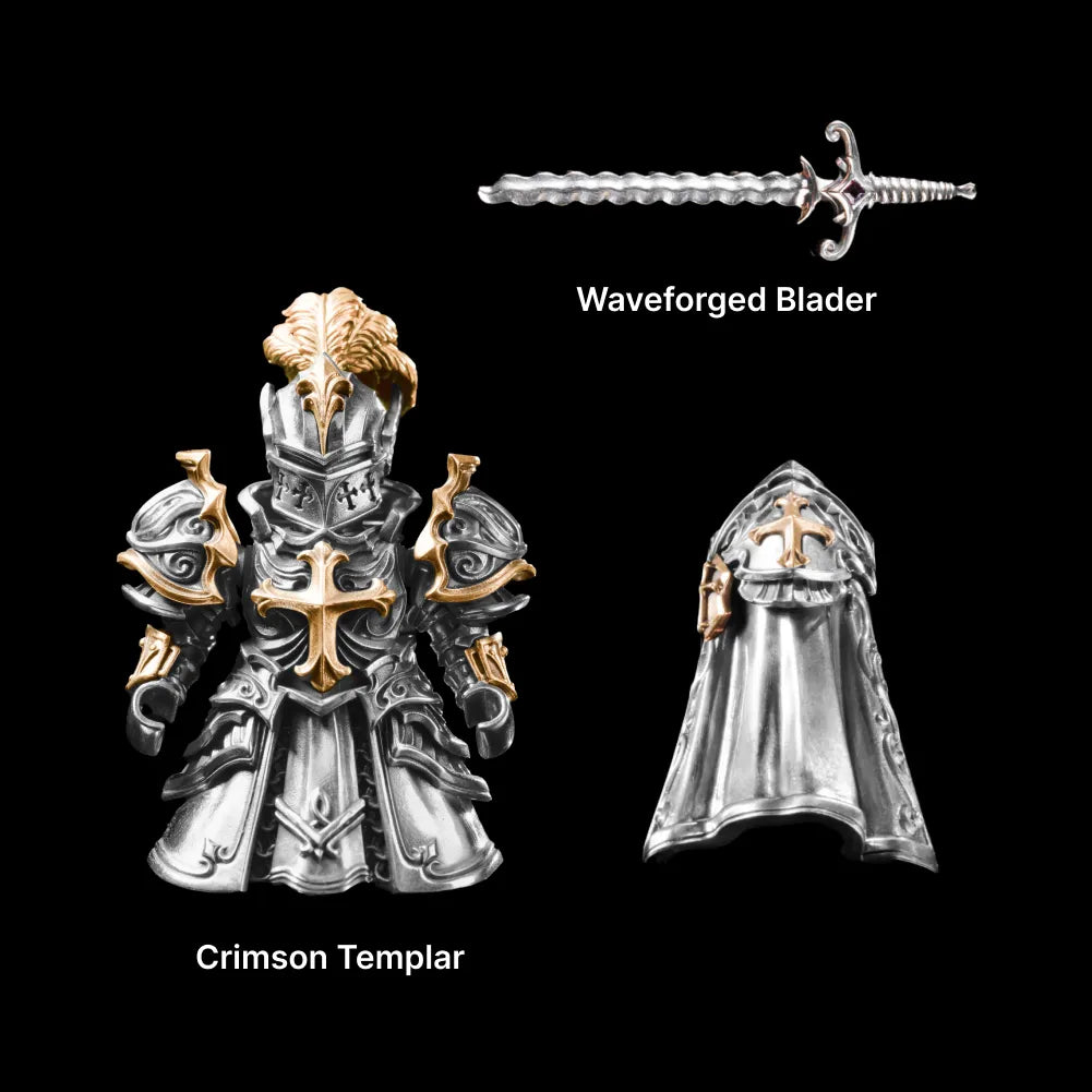 Customized Silver With 14K Gold Crimson Templar Option Details 01