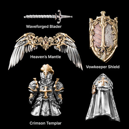 Customized Silver With 14K Gold Crimson Templar Option Details 03